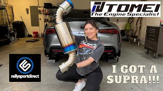 MK5 Supra Tomei Dual Exhaust Install  Sound clips [upl. by Perrin]