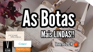 BOTAS FEMININAS CONFORTÁVEIS 🍁 CALÇADOS INVERNO 2024 🍁 MODARE  BEIRARIO  VIZZANO  CAMPESÍ [upl. by Brindell]