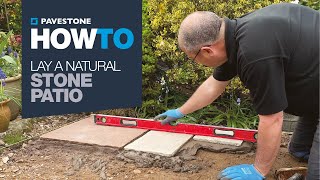 How To Lay a Natural Stone Garden Patio [upl. by Bathelda768]