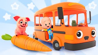 Cuquin’s hungry bus  Cleo amp Cuquin  Toddlers  Learning [upl. by Ailemap]