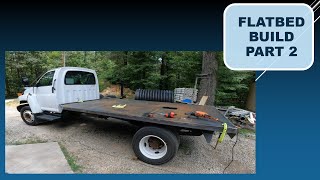 Flatbed build Part 2  ex Uhaul truck build [upl. by Ateuqal444]