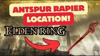 Elden Ring  Antspur Rapier Location Scarlot Rot Weapon [upl. by Azrim842]