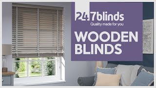 Wooden Blinds  247 Blinds [upl. by Lebama388]