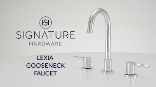 Streamline Your Bathroom Upgrade  The Lexia Gooseneck Faucet [upl. by Seira]