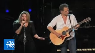 Stevie Nicks and Lindsey Buckingham Sing quotLandslidequot Live  American Express [upl. by La Verne]