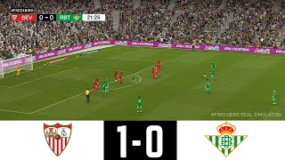 SEVILLA VS REAL BETIS 10  LALIGA 2024  SIMULACIÓN laliga [upl. by Sochor]