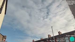 24th November 2023 Wallasey weather timelapsemp4 [upl. by Laddie]