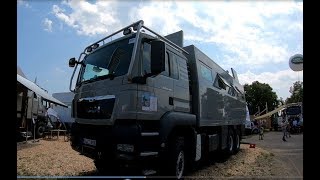 MAN TGS 26480 BL 6X6 RV Camper truck Globecruiser 7500 action mobil walkaround and interior K073 [upl. by Hayton402]