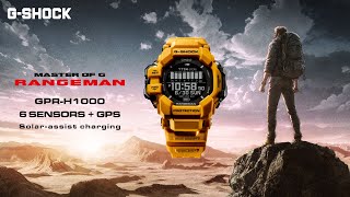 【NEWレンジマン】GPRH1000 機能紹介  CASIO GSHOCK [upl. by Adnavoj525]