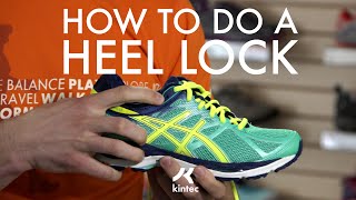 Heel Lock Lacing Technique  Kintec Footwear  Orthotics [upl. by Aleahs628]