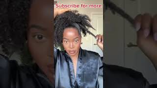 Curly Hairstyle😎Wrap Around Drawstring Ponytail For Black Women Natural Clip In Ponytail elfinhair [upl. by Dlanor217]