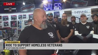 Spartanburg motorcycle group hosts charity run for homeless veterans [upl. by Ettenaj290]