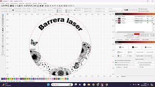 como diseñar una virola tipo cincelada en lightburn [upl. by Atteuqal]