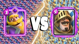 EVOLVED KNIGHT Vs PRINCE  Clash Royale Battle [upl. by Ytsirt]