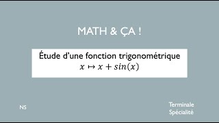 Etude dune fonction trigonométrique fx  xsinx [upl. by Ahsrop]