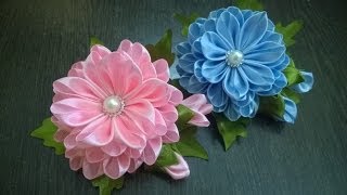 DIY Satin Kanzashi Flower  Tutorial  MyInDulzens [upl. by Bainbrudge]