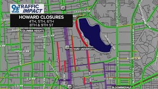 Major road closures around DC ahead of Kamala Harris election night event [upl. by Nnael]