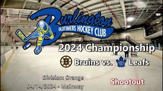 Orange Division 2024  Bruins vs Leafs  Shootout [upl. by Larson739]