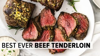 BEEF TENDERLOIN ROAST  easy foolproof recipe for Christmas dinner [upl. by Leonardi]