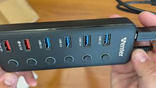 6 Port USB 30 Hub with 2 Quick Charging Ports [upl. by Prudi]