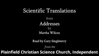 Scientific Translations from Addresses by Martha Wilcox — read by Gary Singleterry [upl. by Therese936]