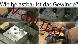 🛠️ Gewindereparatur test mit Vcoil mit M6x1 [upl. by Airottiv]