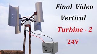 Make 12V  24V 400W Alternator Powered Wind Turbine Generator  Part  2 [upl. by Garwood979]