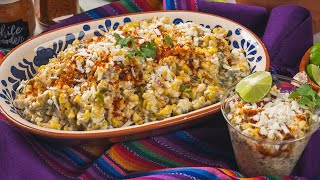 ESQUITES WITH HATCH GREEN CHILE Delicious Twist on Mexican Street CornElote en Vaso [upl. by Taite]