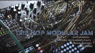 Trip Hop inspired modular jam with Plaits Pizza Honeyeater Hermod and more [upl. by Nhepets]