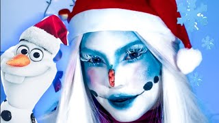 Boneco de neve makeup de natal ☃️🎄 [upl. by Ferguson]