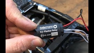 Installation Kellermann flasher relay  Einbau Kellermann Blinkrelais LED Blinker [upl. by Thane]