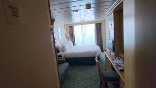 ROOM TOUR Mariner of the Seas Interior Promenade View Stateroom 7311 [upl. by Hcurab]