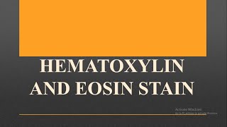 HAEMATOXYLIN AND EOSIN STAIN [upl. by Kress52]