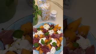 Raw Ham amp Melon Appetizer with Stracciatella  Delicious Italian Bites [upl. by Talley]