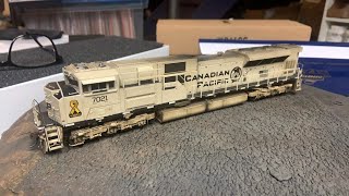 Coal Train on the TMandN  new Athearn SD70ACU in action with ESU sound [upl. by Kushner]