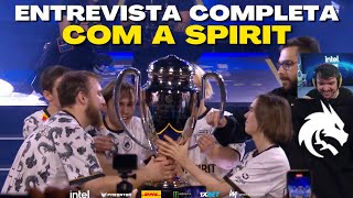 Entrevista completa com Time da SPIRIT após serem Campões da IEM Katowice [upl. by Moffat]