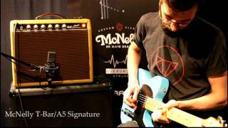 McNelly Pickups TBar Neck Pickup amp A5 Siganture Bridge Pickup Demo driven [upl. by Culhert]