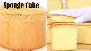 Vanilla Sponge Cake Recipe  How to Make Fluffy Vanilla Cake  Easy Sponge Cake [upl. by Dave229]