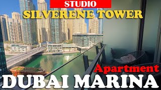 Inside Studio Apartment in Silverene Tower Dubai Marina [upl. by Enida]