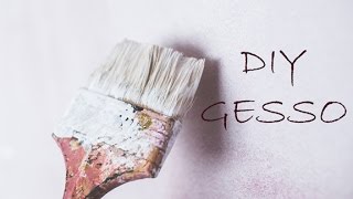 DIY How to Make Your Own Gesso  A Minimalists Guide to Art [upl. by Eneloj779]