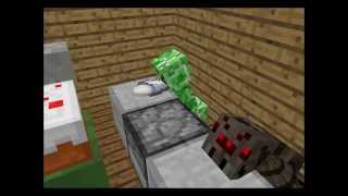 Monster School Cooking Minecraft Animation [upl. by Aneliram]