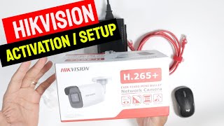 Hikvision Camera Activation and Inital Setup Change The IP and Password [upl. by Frodin]