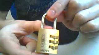 ABUS 16530 Combination Padlock Picked [upl. by Acnairb656]