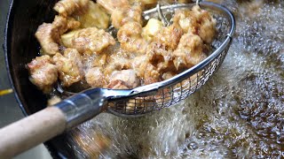 Korean street food  Fried Chickens Gizzard Organs [upl. by Suiradel]