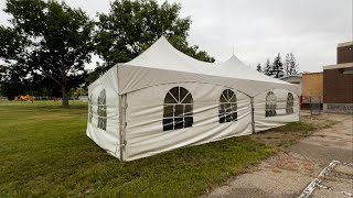 20x40 Tent Rental Setup Saskatoon [upl. by Ajaj]