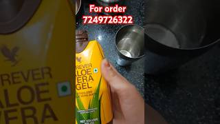 Forever Aloe Vera Gel  How to consume forever aloe vera gelshorts youtubeshorts viral [upl. by Atsahc]