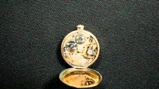 Fahys Montauk Pocket Watch  Running Movement [upl. by Lotsyrc]