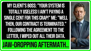 My Clients Director canceled payment I ended the contract and deleted all data [upl. by Thorny]