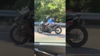 Motorcycle drive by in Traffic😎🤠 [upl. by Anotyad749]