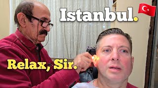 💈TURKISH BARBERS Dont Ask THEY JUST DO IT This is Mr Saleh ASMR Istanbul 🇹🇷 [upl. by Carmencita]